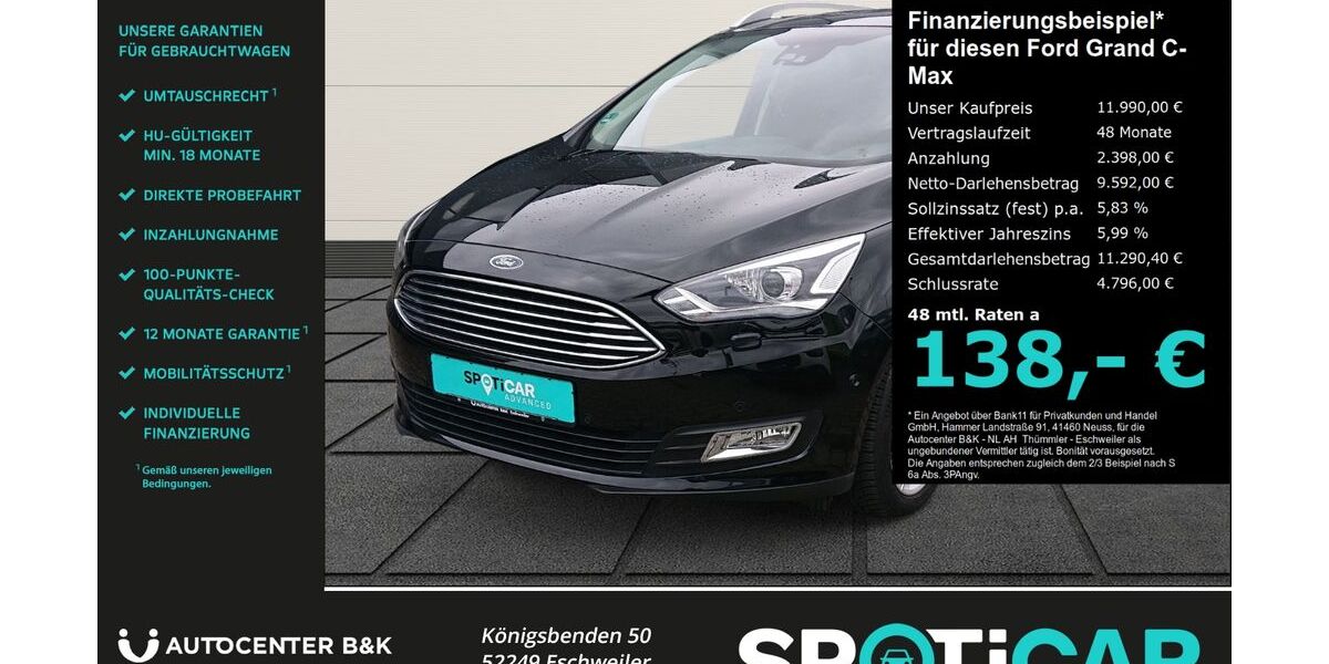 Ford Grand C-Max 104.760 km 11.990 &euro; Eschweiler 52249