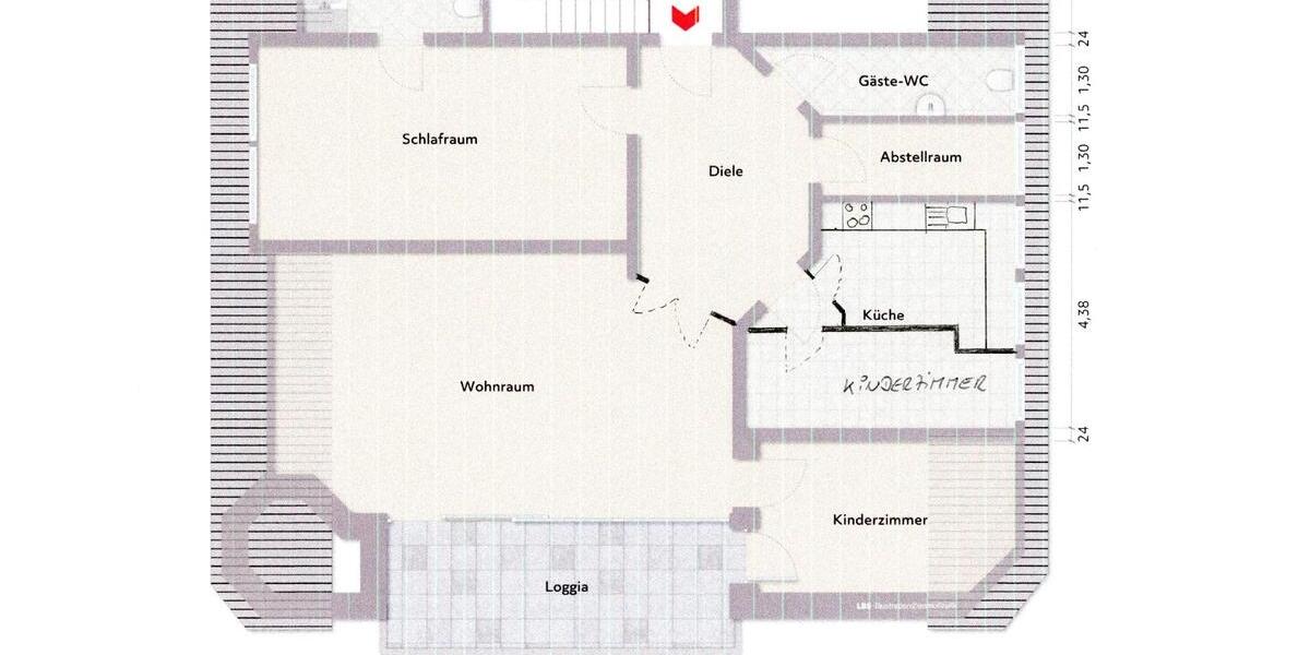 Dachgeschoßwohnung Nörvenich - 3 Zimmer, 140 m&sup2;, 286.000&euro; | Angebot:26035214
