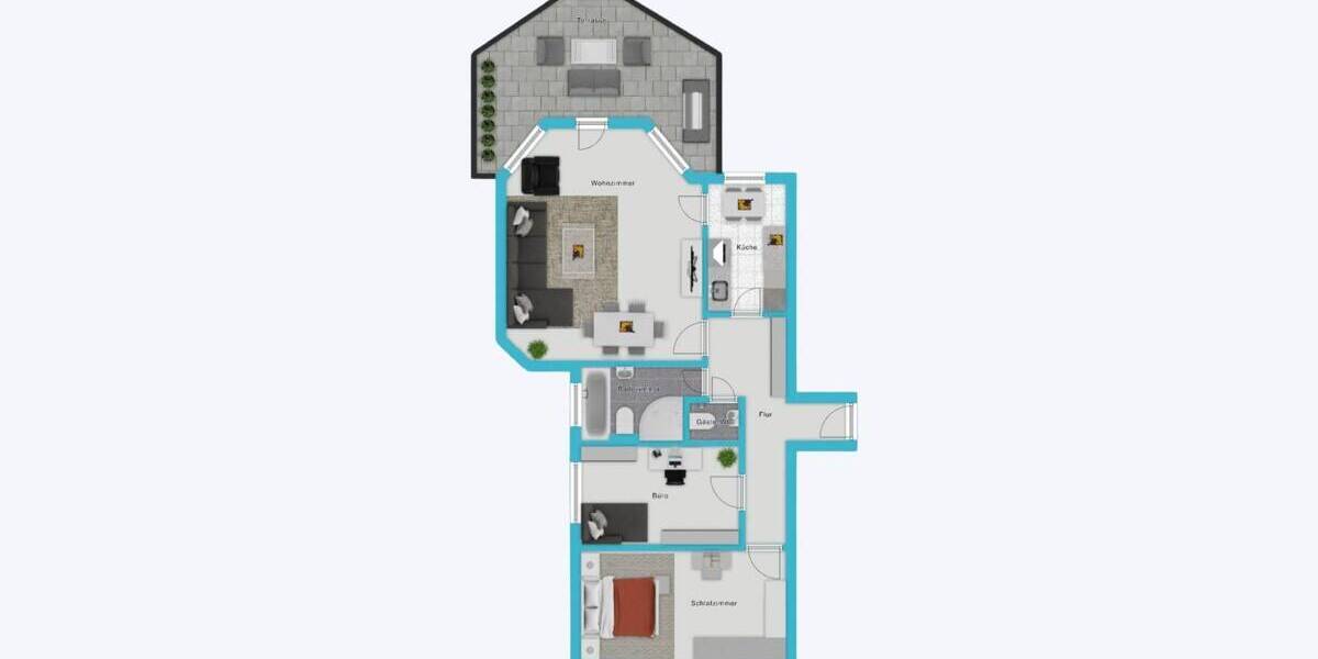 Etagenwohnung Aachen Aachen-Mitte - 3 Zimmer, 84 m&sup2;, 279.400&euro; | Angebot:26796819