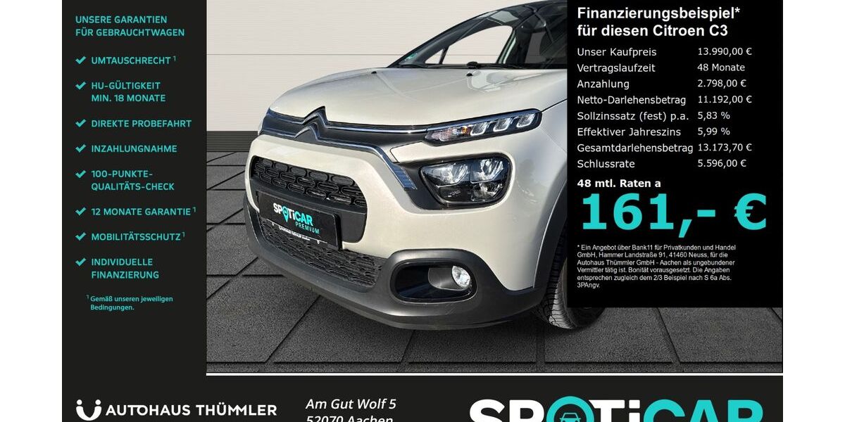 Citroen C3 24.612 km 13.990 &euro; Aachen 52070
