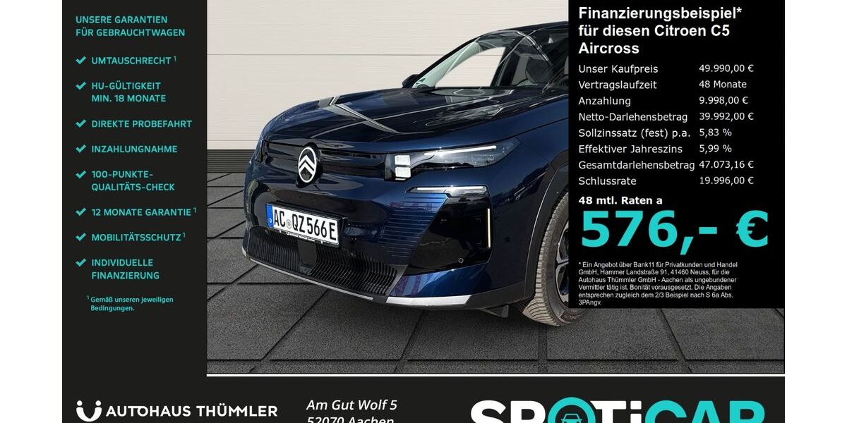 Citroen C5 Aircross 4.999 km 49.990 &euro; Aachen 52070