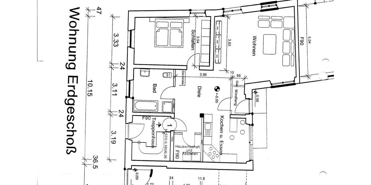 Erdgeschoßwohnung Aldenhoven - 2 Zimmer, 86 m&sup2;, 750&euro; | Angebot:26622627