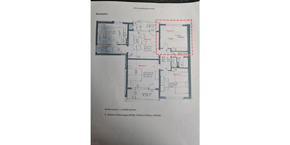Etagenwohnung Aachen Aachen-Mitte - 1 Zimmer, 18 m&sup2;, 490&euro; | Angebot:25393015