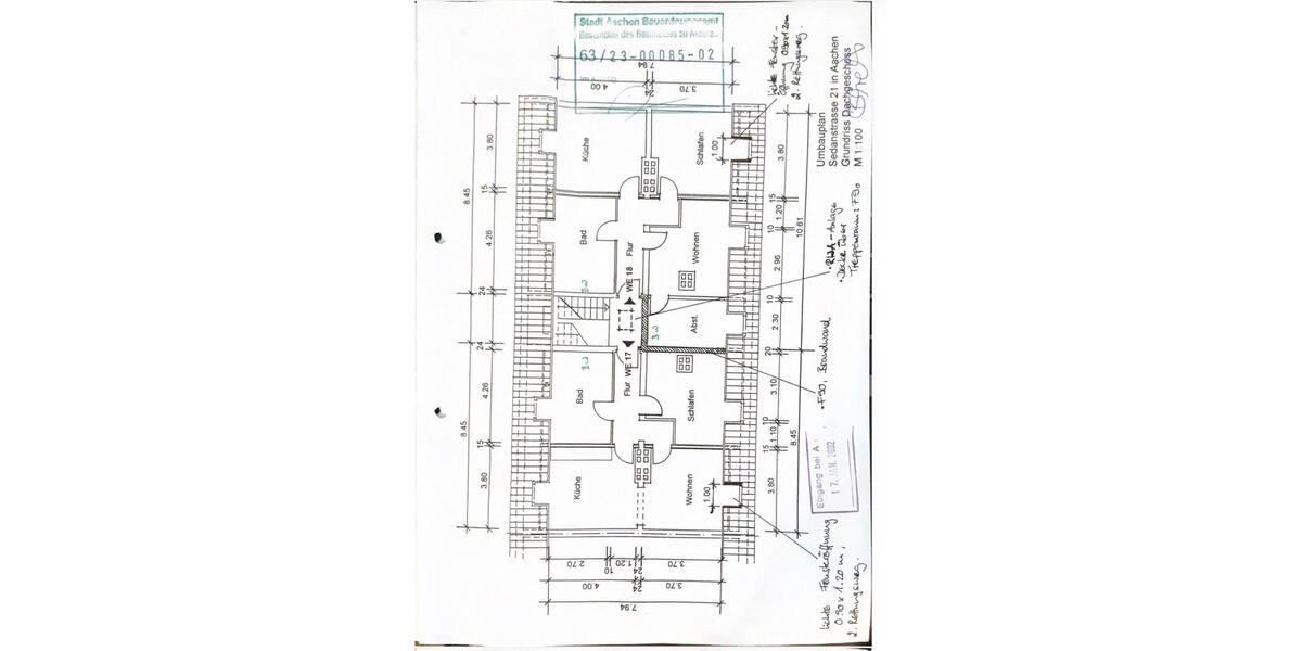 Dachgeschoßwohnung Aachen Aachen-Mitte - 6 Zimmer, 140 m&sup2;, 140.000&euro; | Angebot:26396635