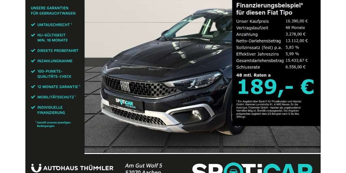 Fiat Tipo 72.450 km 16.390 &euro; Aachen 52070