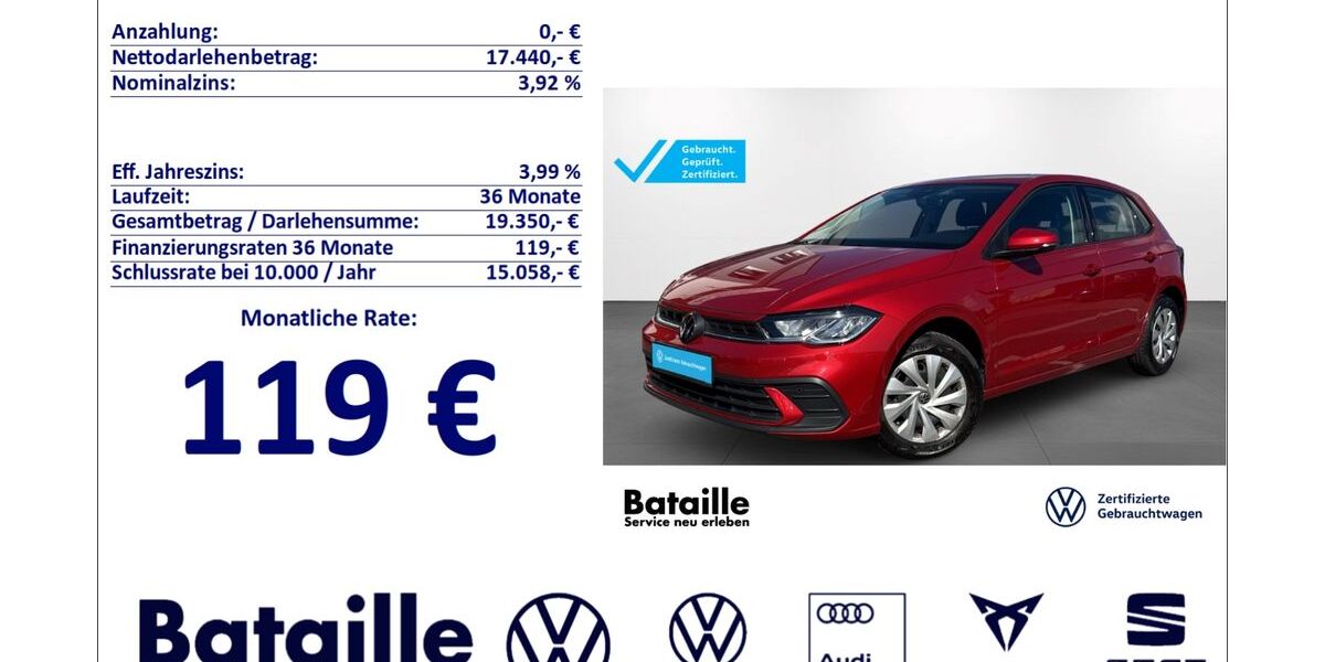 VW Polo 5.719 km 17.440 &euro; Jülich 52428