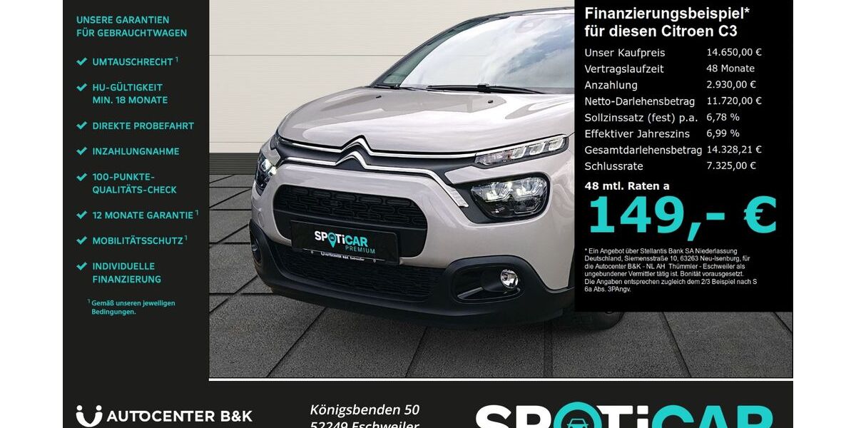Citroen C3 18.950 km 14.650 &euro; Eschweiler 52249