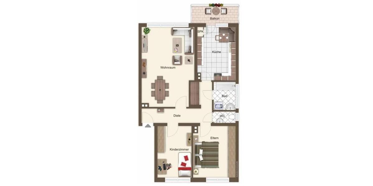 Etagenwohnung Aachen Aachen-Mitte - 3 Zimmer, 81 m&sup2;, 990&euro; | Angebot:25366766