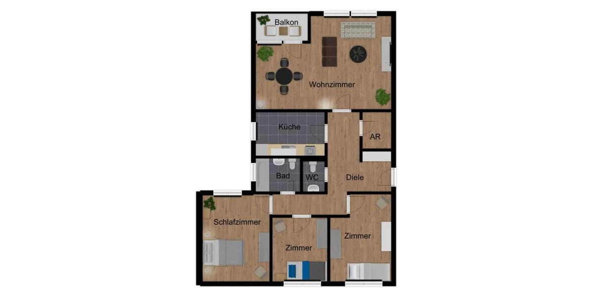 Etagenwohnung Düren Rölsdorf - 4 Zimmer, 94 m&sup2;, 900&euro; | Angebot:26614550