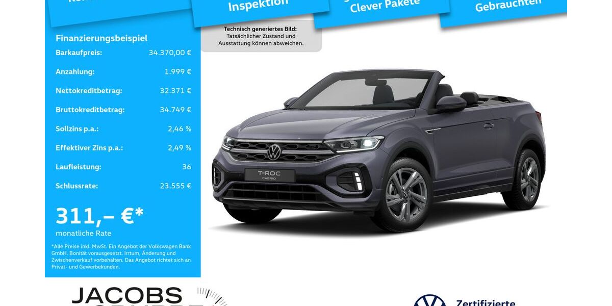 VW T-Roc 24.506 km 34.370 &euro; Aachen 52078