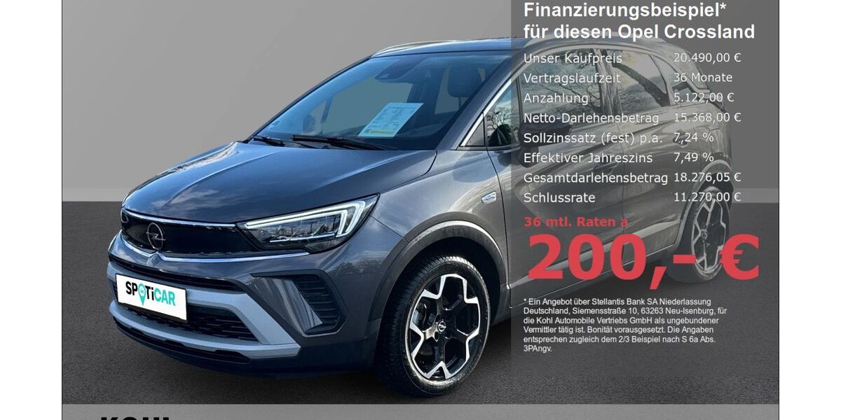 Opel Crossland (X) 14.400 km 19.980 &euro; Aachen 52078
