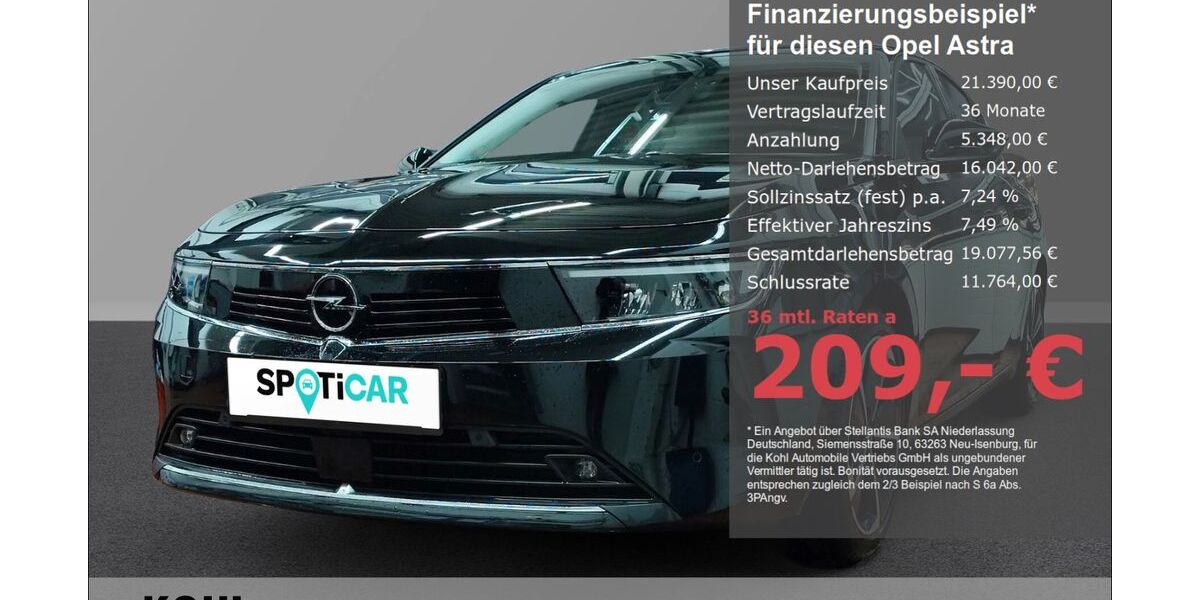 Opel Astra 22.600 km 21.390 &euro; Aachen 52078