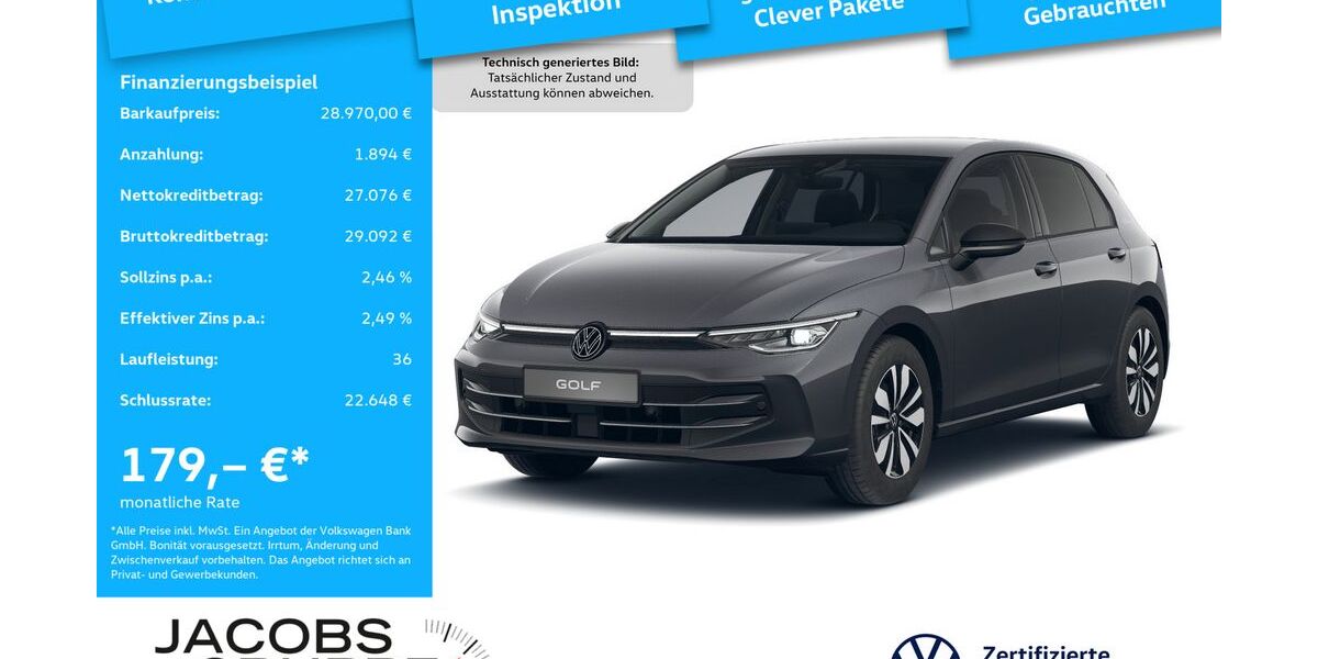 VW Golf 25.374 km 28.970 &euro; Aachen 52078