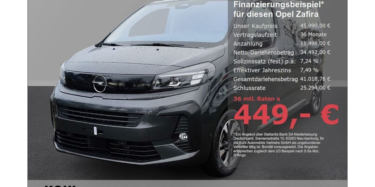 Opel Zafira 3.500 km 46.490 &euro; Aachen 52078