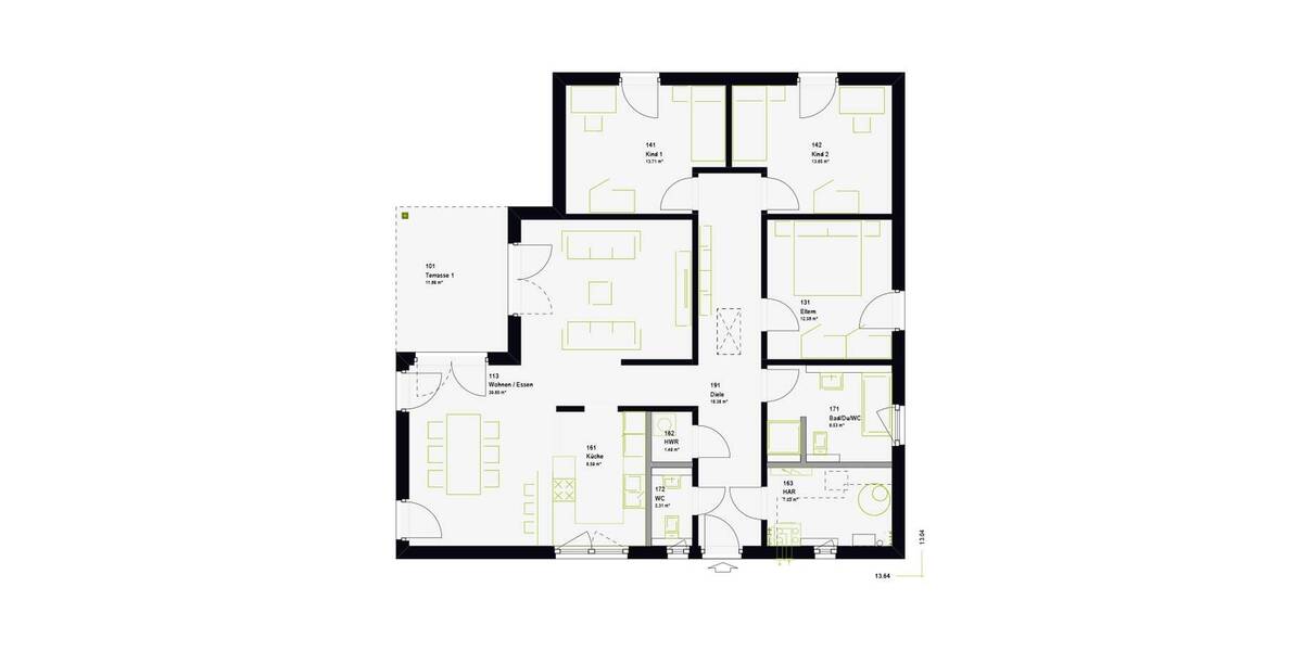 Einfamilienhaus Kerpen Bergerhausen - 6 Zimmer, 131 m&sup2;, 440.437&euro; | Angebot:26806568