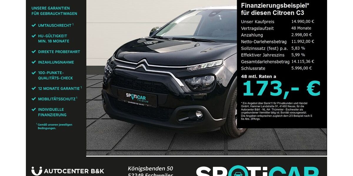 Citroen C3 23.200 km 14.990 &euro; Eschweiler 52249