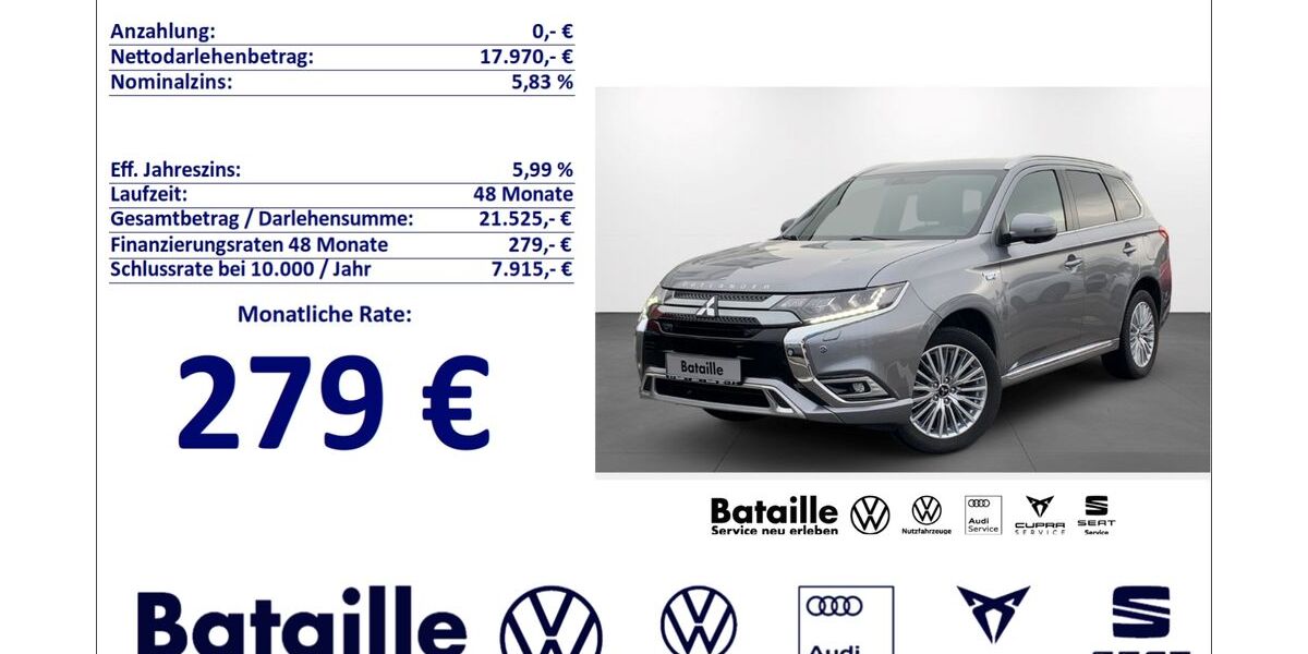 Mitsubishi Outlander 102.498 km 17.470 &euro; Jülich 52428