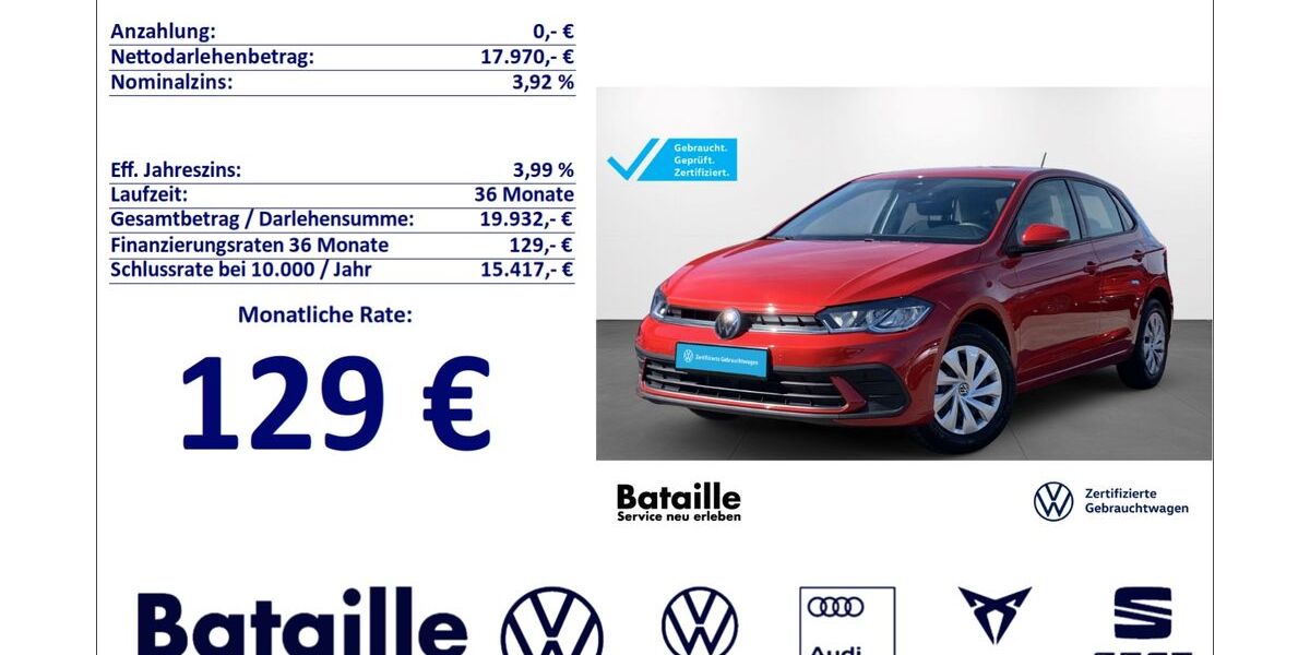 VW Polo 1.836 km 17.970 &euro; Jülich 52428