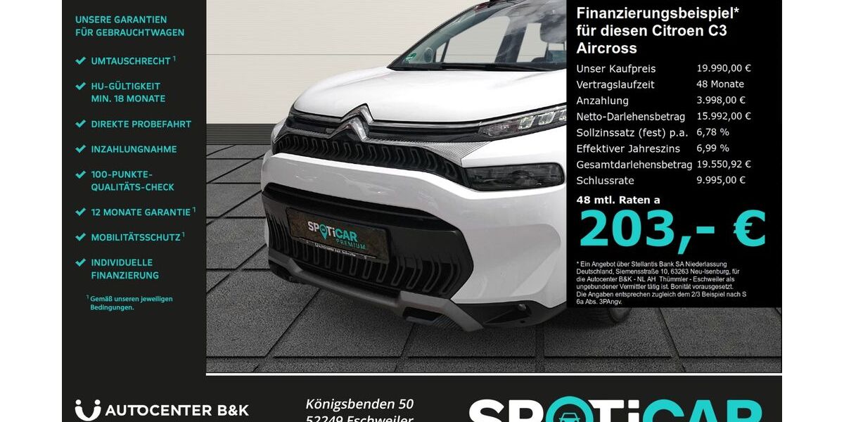 Citroen C3 Aircross 28.900 km 18.750 &euro; Eschweiler 52249