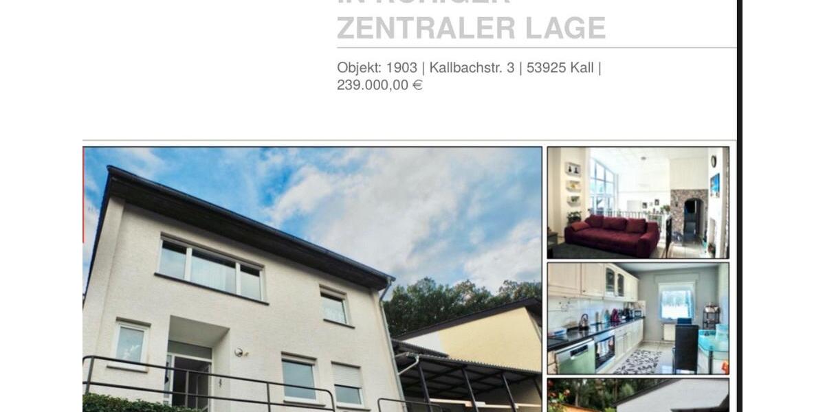 Mehrfamilienhaus, Wohnhaus Kall - 5 Zimmer, 163 m&sup2;, 239.000&euro; | Angebot:26790760