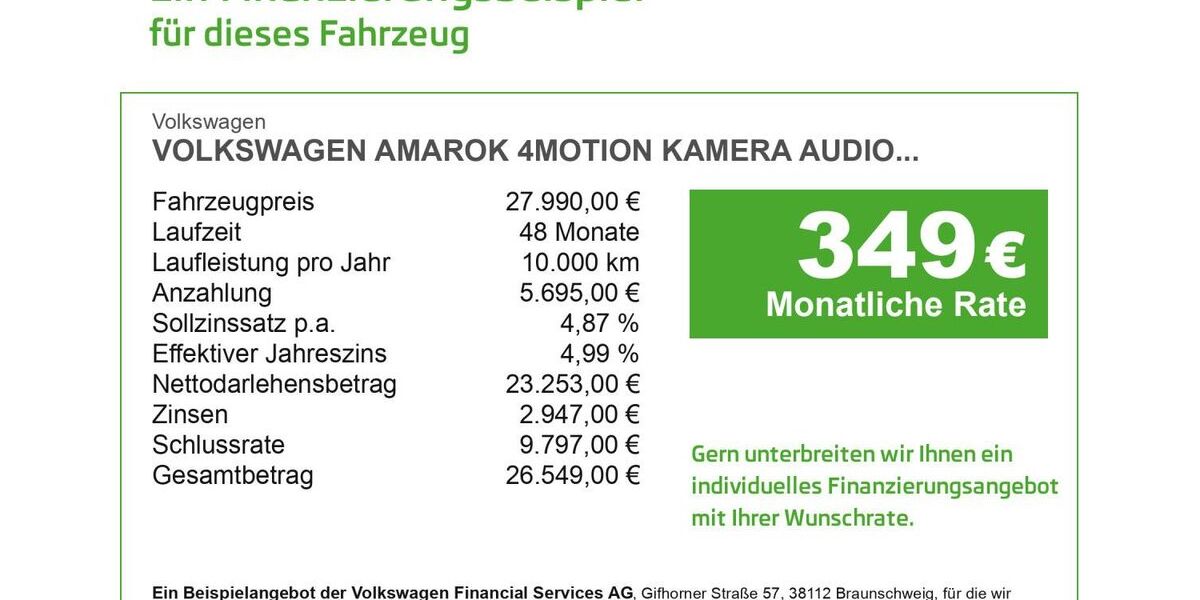 VW Amarok 90.347 km 27.990 &euro; Düren 52353