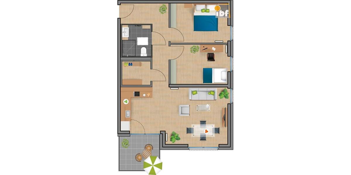 Etagenwohnung Alsdorf - 3 Zimmer, 85 m&sup2;, 1.069&euro; | Angebot:25454803